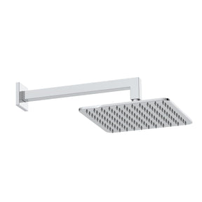 Scudo Square Shower Head and Arm in Chrome