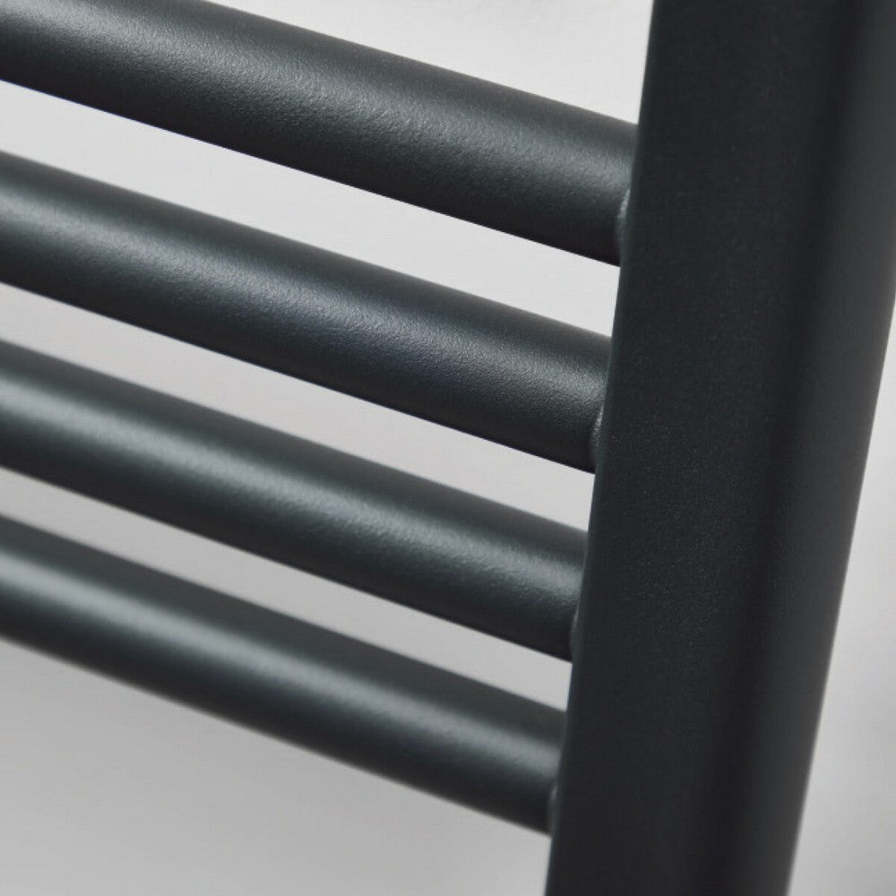 Scudo Strive 1000 x 600mm Black Towel Radiator close up