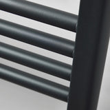 Scudo Strive 1600 x 500mm Black Towel Radiator close up