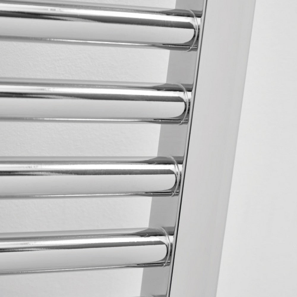 Scudo Strive 800 x 400mm Chrome Towel Radiator close up