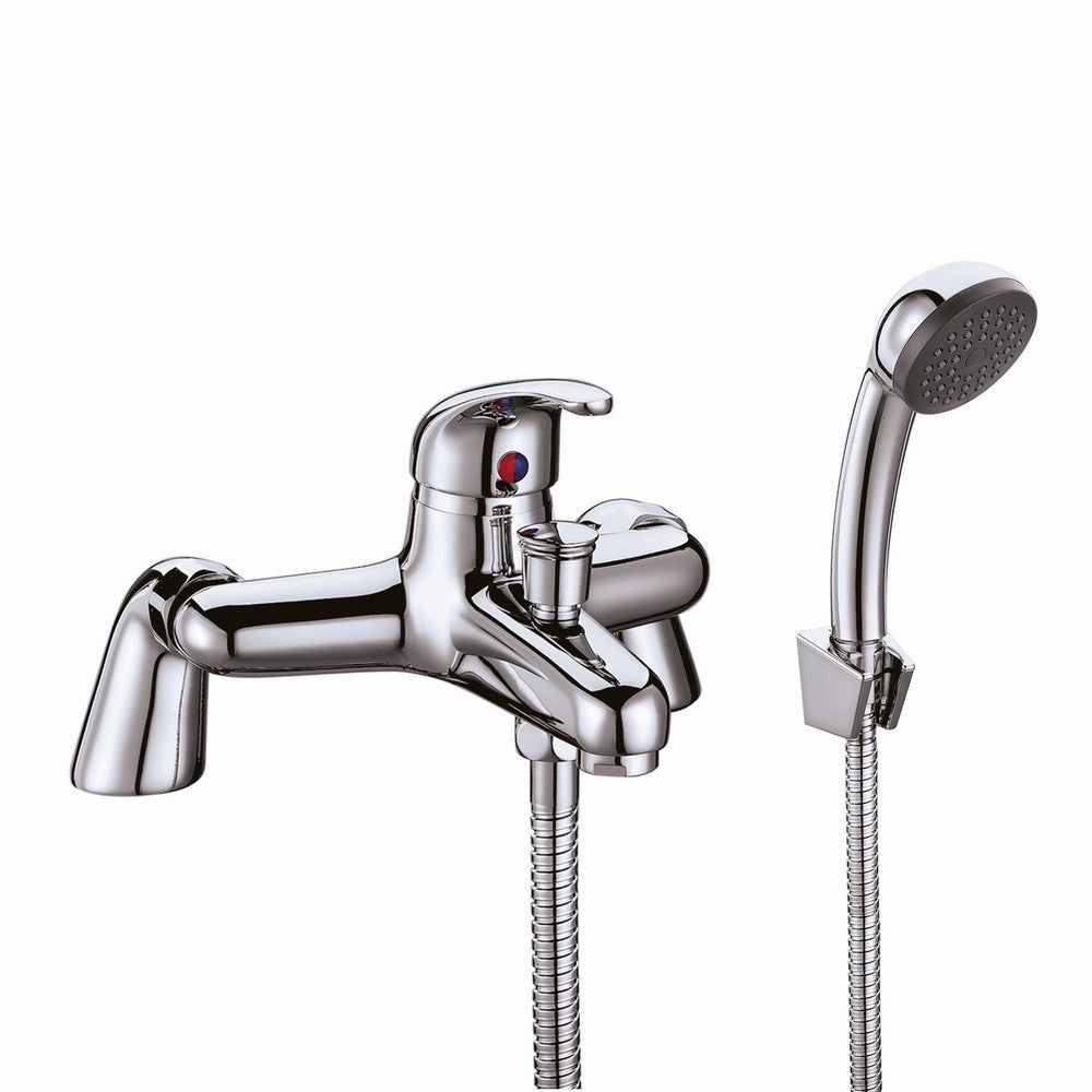 Scudo Tidy Chrome Bath Shower Mixer with Kit and Wall Bracket