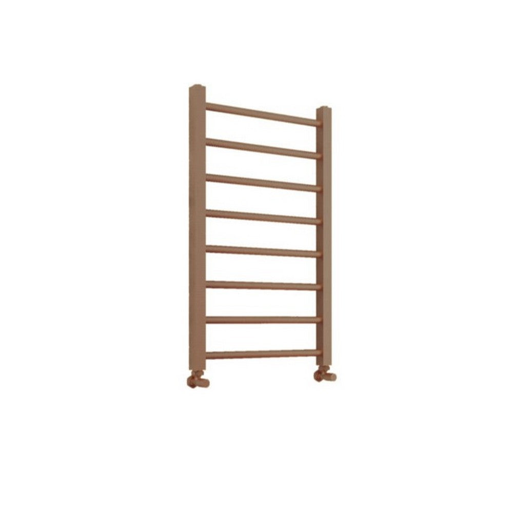 Scudo Vibe 500mm Wide Brushed Bronze Towel Radiator 800mm