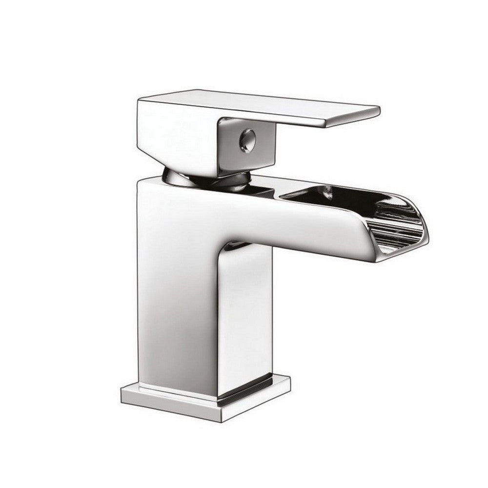 Scudo Victoria Mini Mono Chrome Basin Mixer with Push Waste