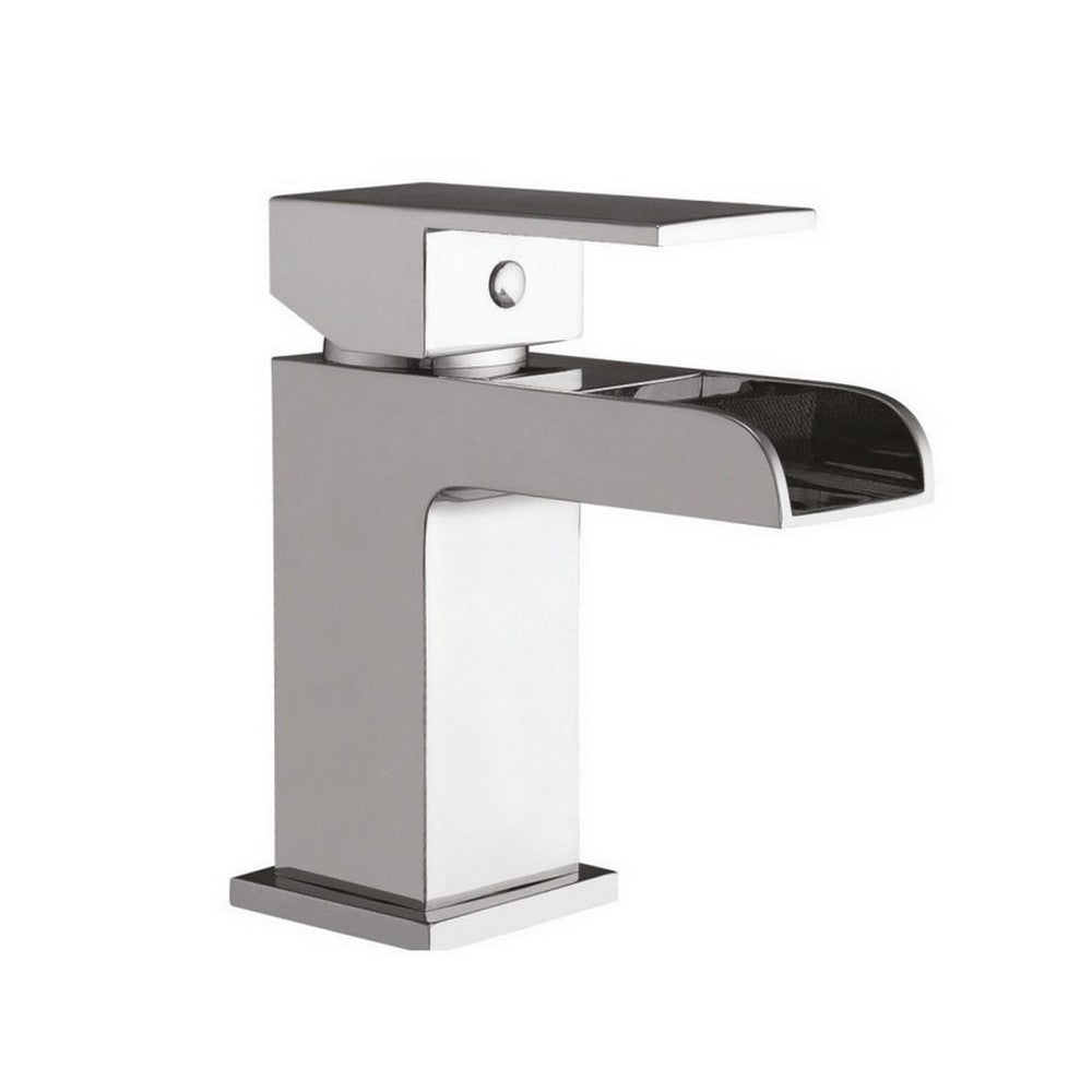 Scudo Victoria Mono Chrome Basin Mixer with Push Waste