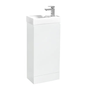 Scudo Waterguard 400mm Cloakroom Vanity Unit and Basin in Gloss White