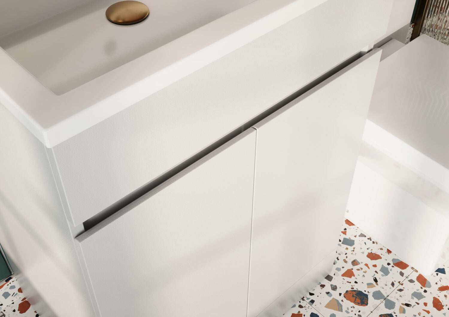 Scudo Waterguard Left Hand 1100mm Combination Unit in White doors