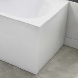 Scudo Waterproof End Bath Panel in Gloss White lifestyle finished