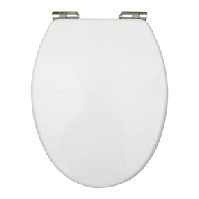 Scudo Wooden Soft Closing Toilet Seat White
