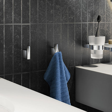 Smedbo Air Towel Hook in Chrome