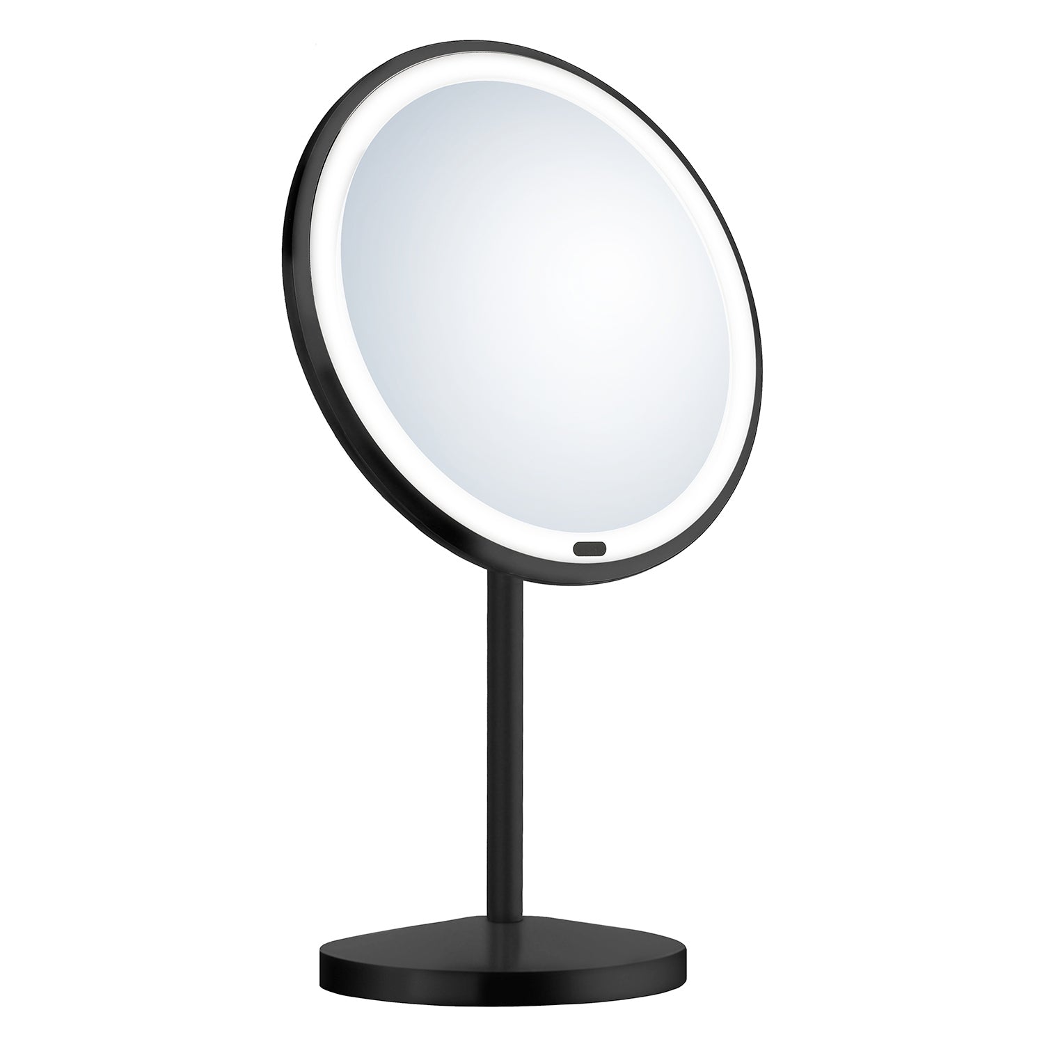 ZB625 Smedbo Beslagsboden Black Freestanding LED Make Up Mirror