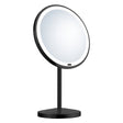 ZB625 Smedbo Beslagsboden Black Freestanding LED Make Up Mirror