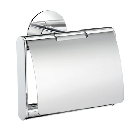 TK3414 Smedbo Dot Chrome Self Adhesive Toilet Roll Holder with Lid