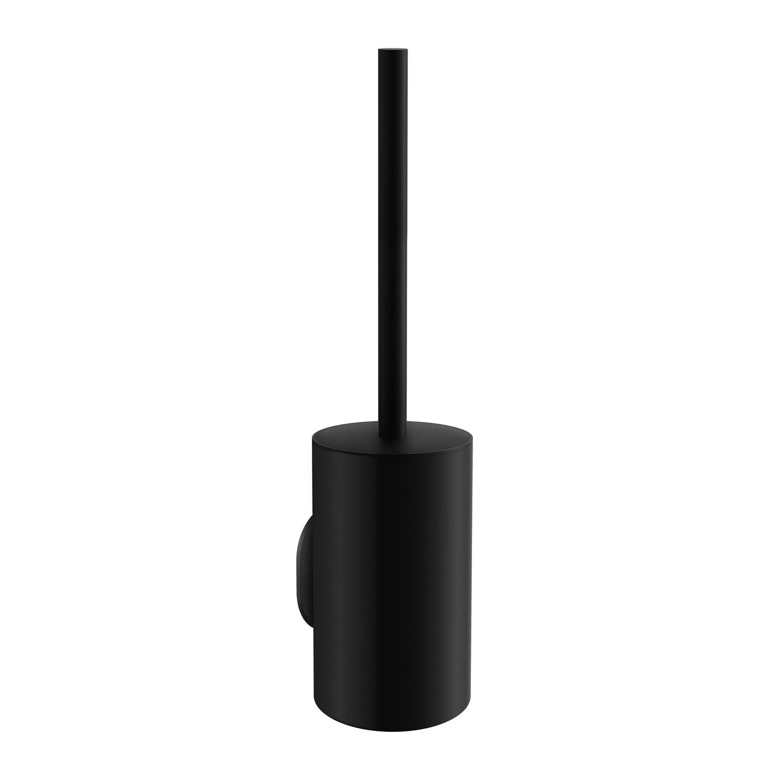 TB332 Smedbo Dot Matt Black Self Adhesive Toilet Brush and Holder