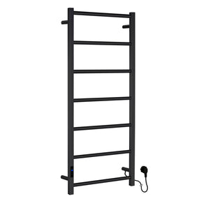FB706 Smedbo Dry High 500 x 1212mm Matt Black Electric Towel Warmer