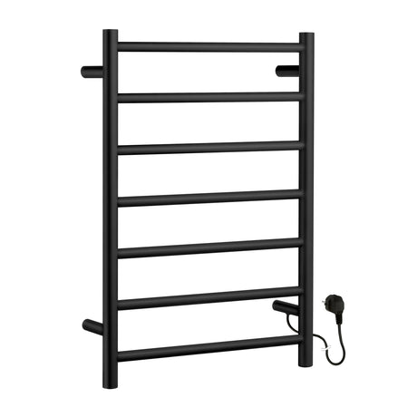 FB700 Smedbo Dry Matt Black 500 x 689mm Compact Electric Towel Warmer