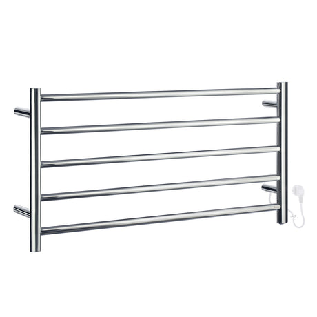 FK702 Smedbo Dry Polished 1000 x 480mm Wide Electric Towel Warmer