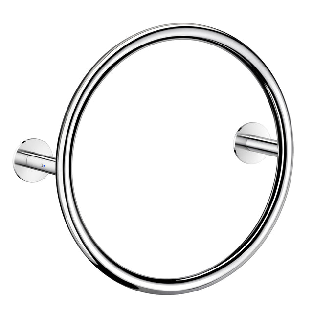 FK718 Smedbo Dry Polished Circular 500mm Electric Towel Warmer