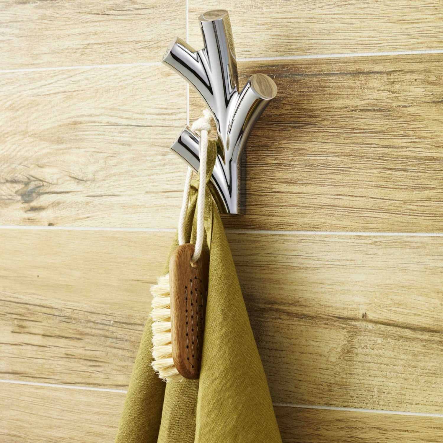 FK130 Smedbo Dry Quadruple Chrome Bathroom Hook Lifestyle