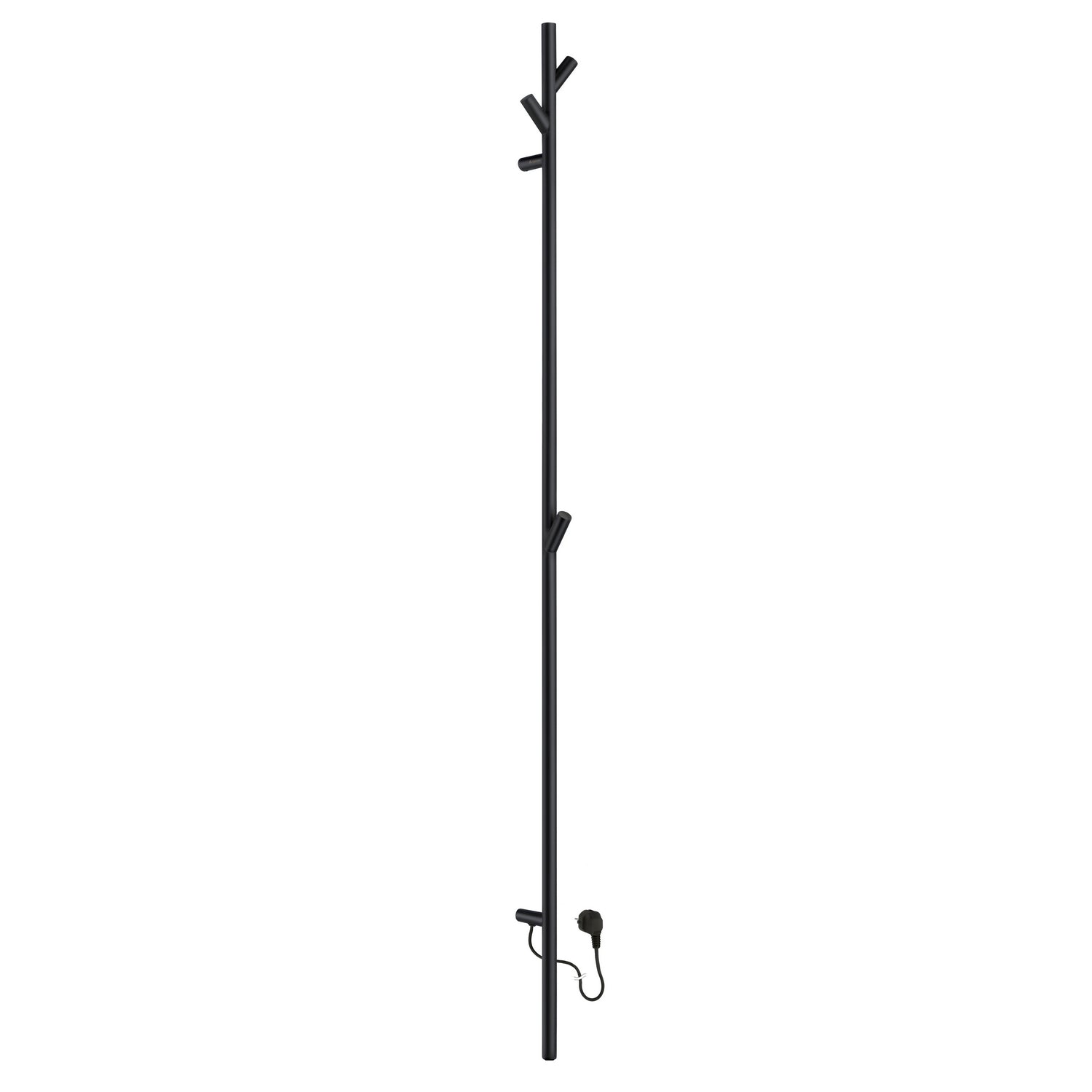 FB710 Smedbo Dry Tree Electric 1720mm Black Towel Warmer