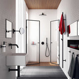 FB710 Smedbo Dry Tree Electric 1720mm Black Towel Warmer Lifestyle