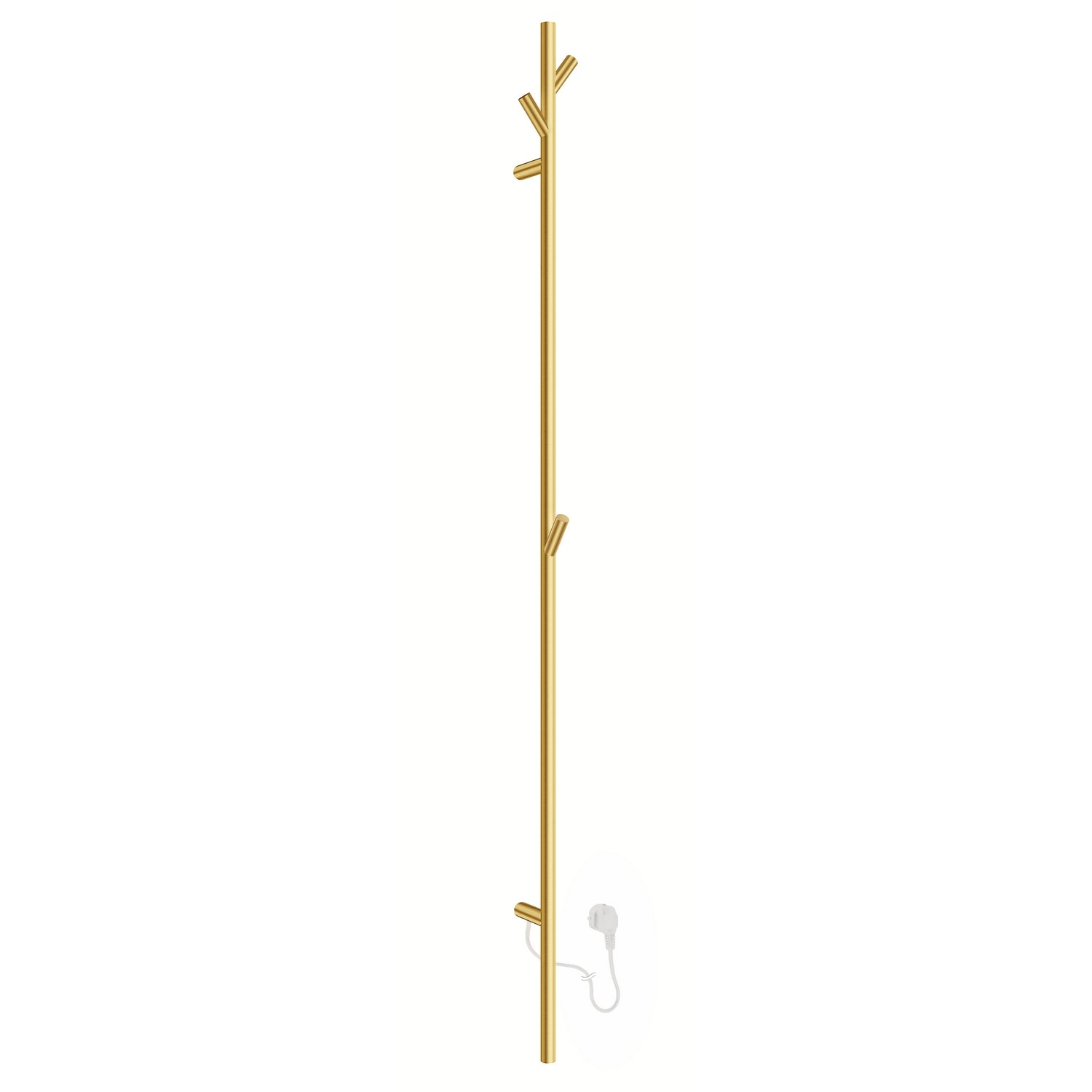 FV710S Smedbo Dry Tree Electric 1720mm Brushed Brass Towel Warmer