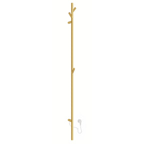 FV710S Smedbo Dry Tree Electric 1720mm Brushed Brass Towel Warmer