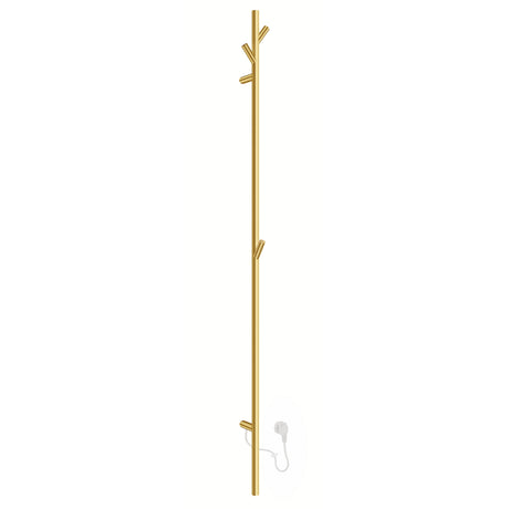 FV710S Smedbo Dry Tree Electric 1720mm Brushed Brass Towel Warmer