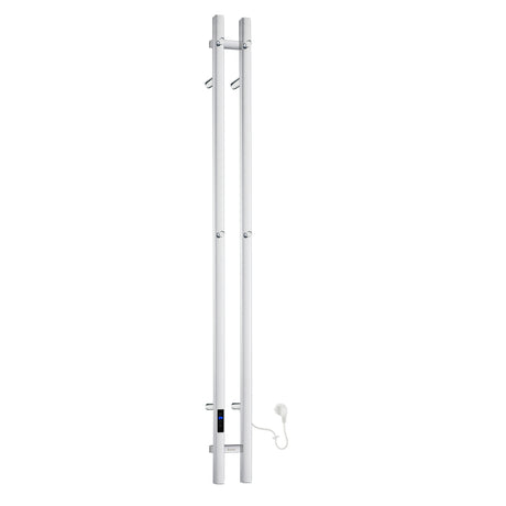 FK712 Smedbo Dry Vertical 120 x 1500mm Electric Polished Towel Warmer