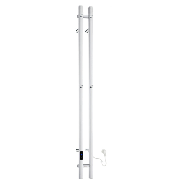 FK712 Smedbo Dry Vertical 120 x 1500mm Electric Polished Towel Warmer