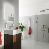 FK712 Smedbo Dry Vertical 120 x 1500mm Electric Polished Towel Warmer Lifestyle