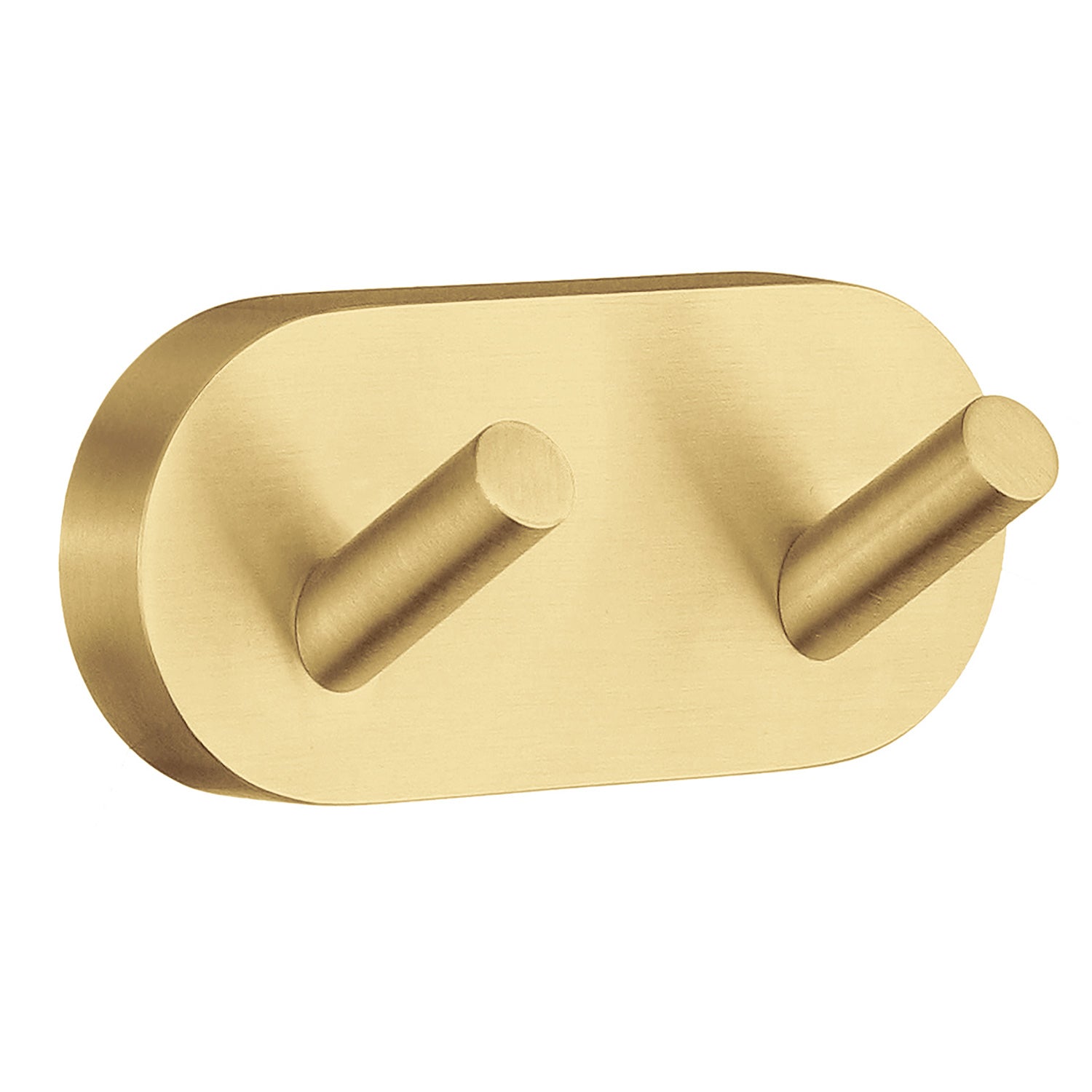 Smedbo Home Double Robe Hook in Brushed Brass
