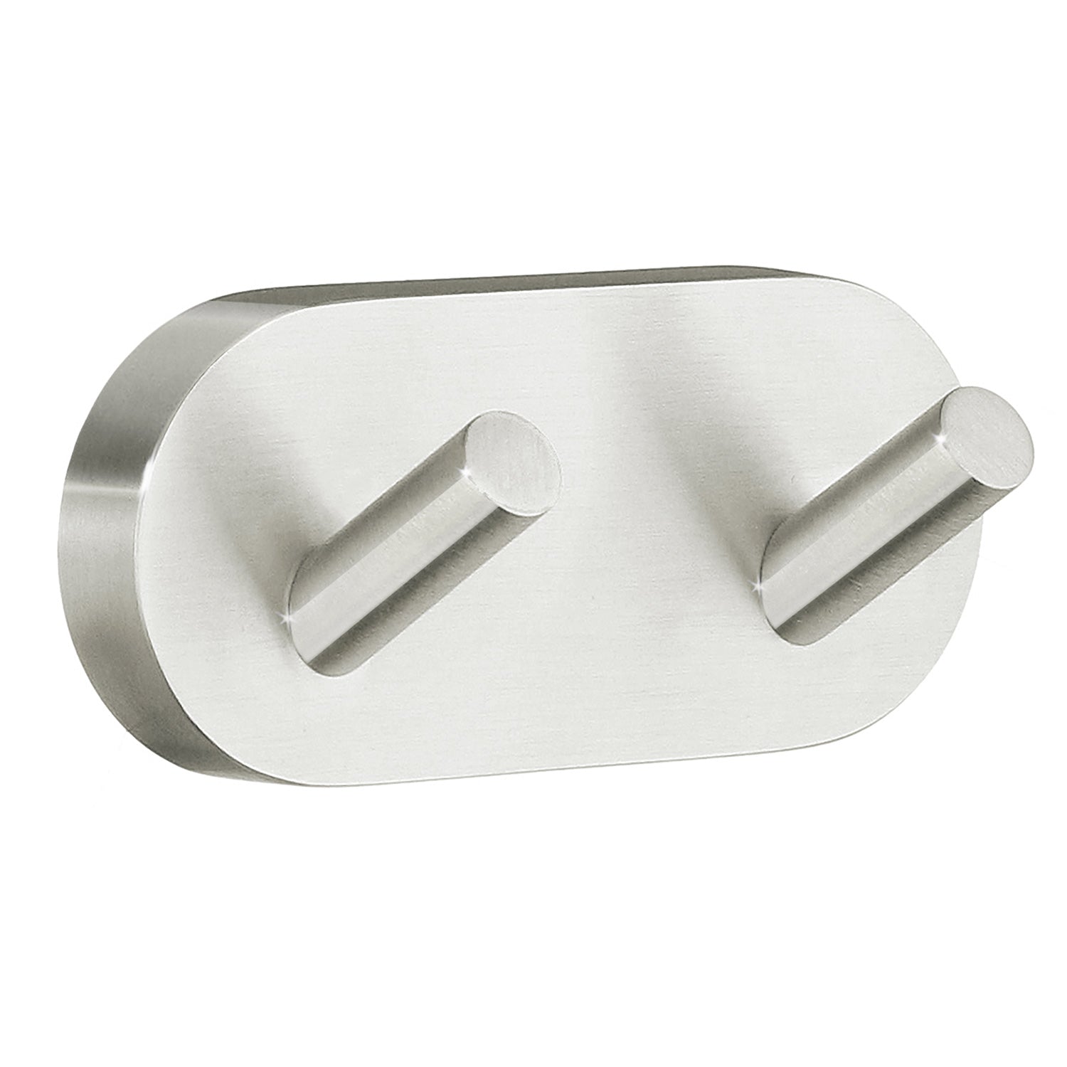 Smedbo Home Double Robe Hook in Brushed Nickel