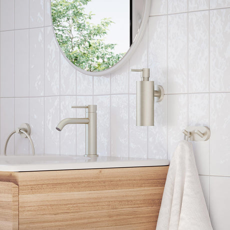 Smedbo Home Double Robe Hook in Brushed Nickel lifestyle