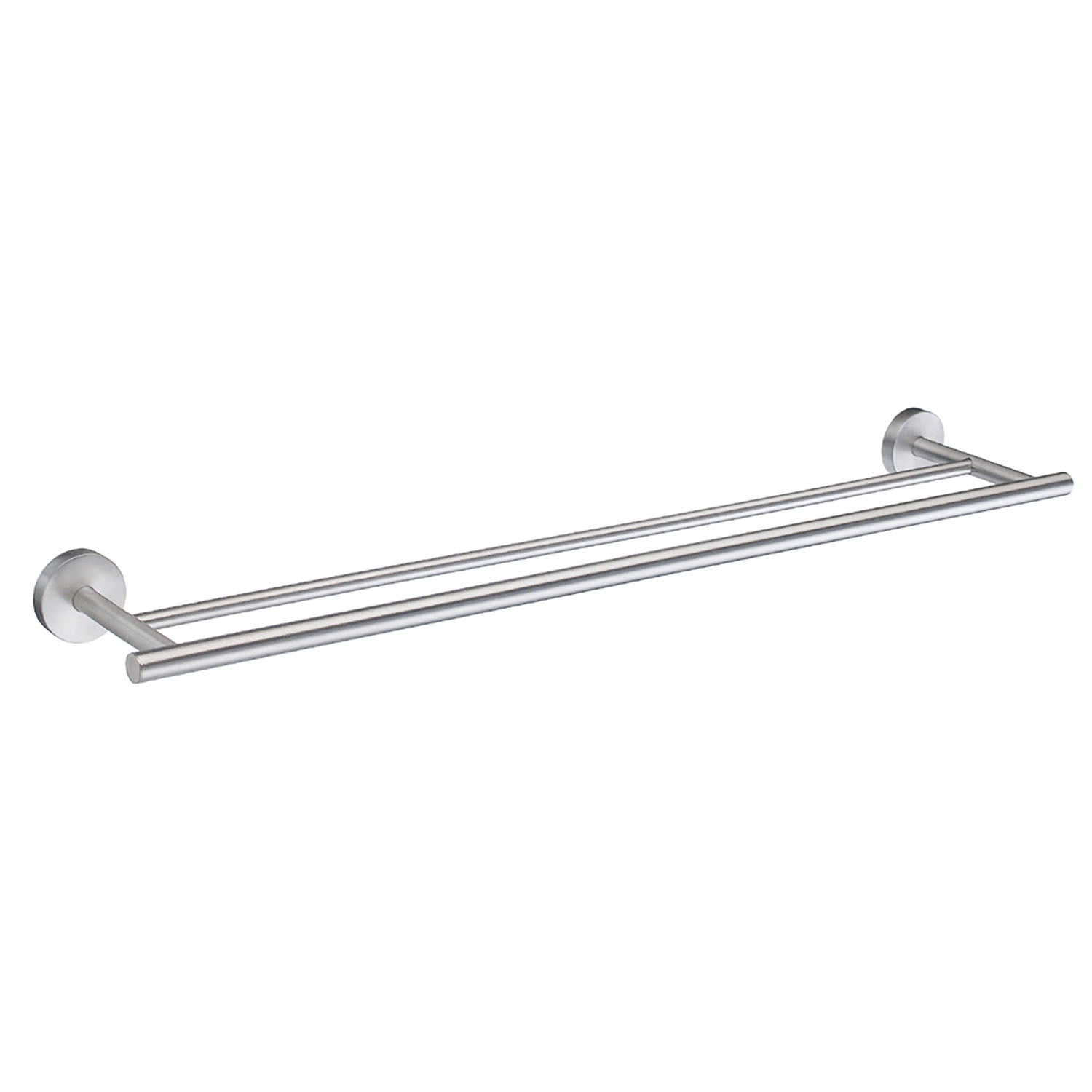 Smedbo Home Double Towel Rail in Brushed Chrome