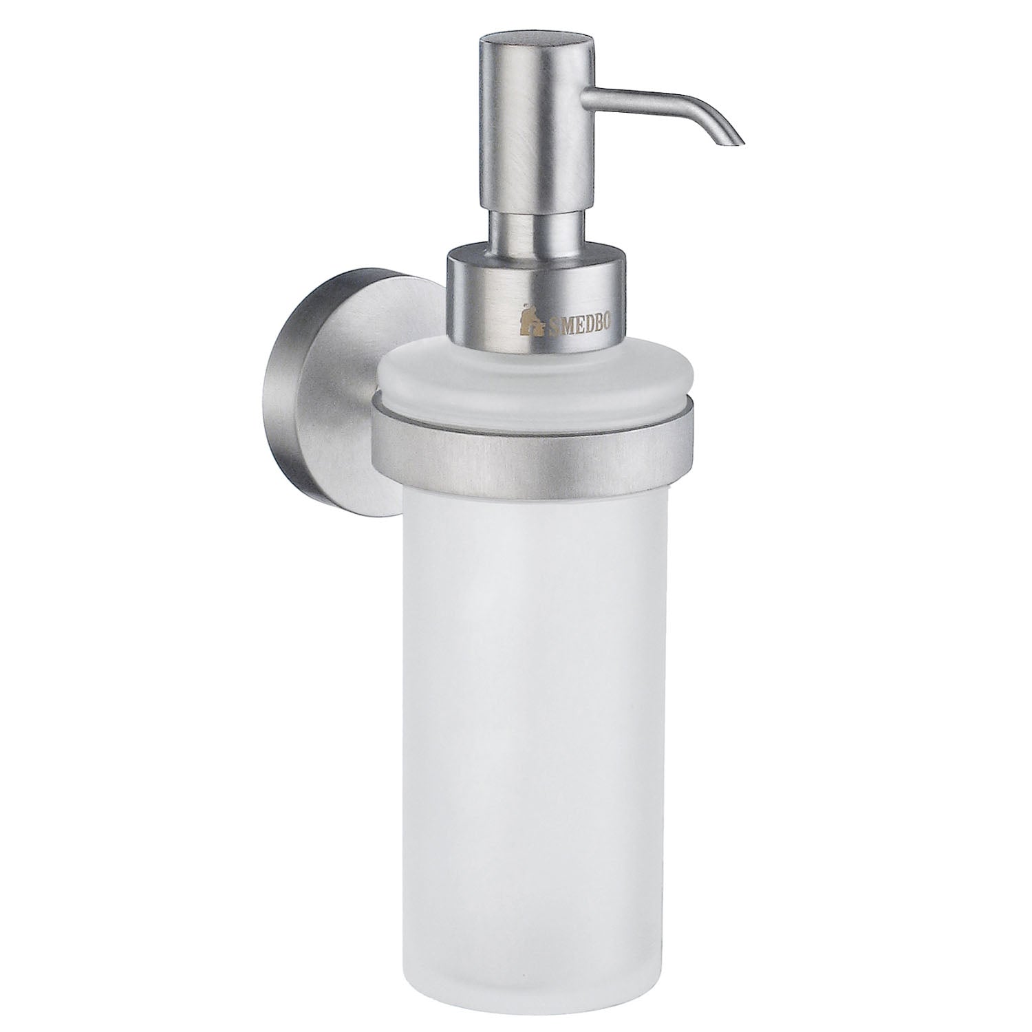 Smedbo Home Porcelain Soap Dispenser in Brushed Chrome