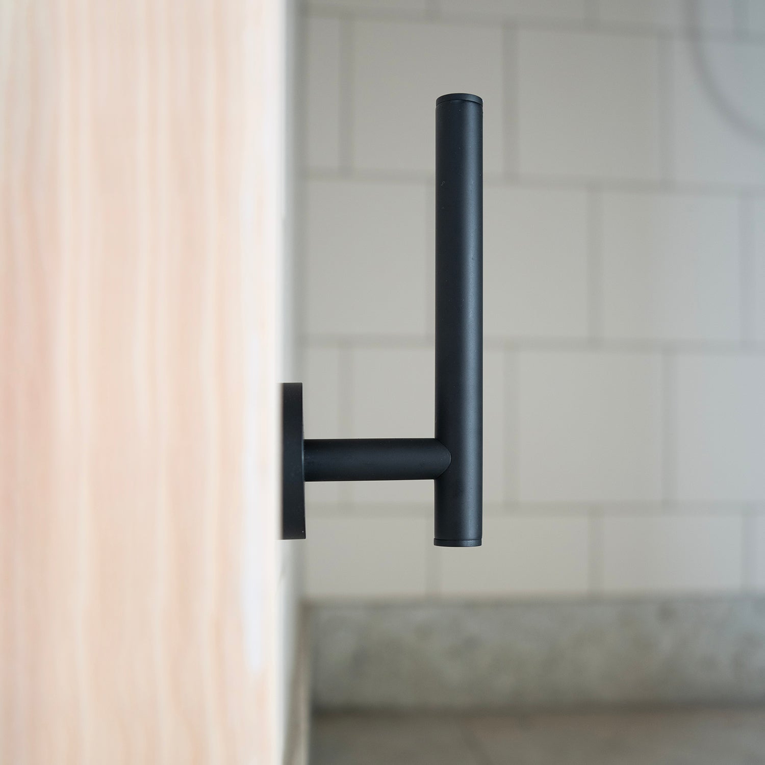 Smedbo Home Spare Toilet Roll Holder in Black lifestyle  1