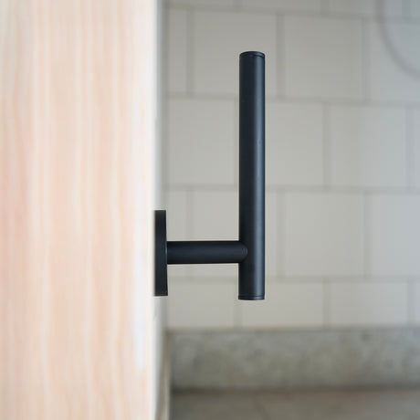 Smedbo Home Spare Toilet Roll Holder in Black lifestyle  1