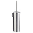 Smedbo Home Toilet Brush Wall Mounted Solid Brass Container in Brushed Chrome