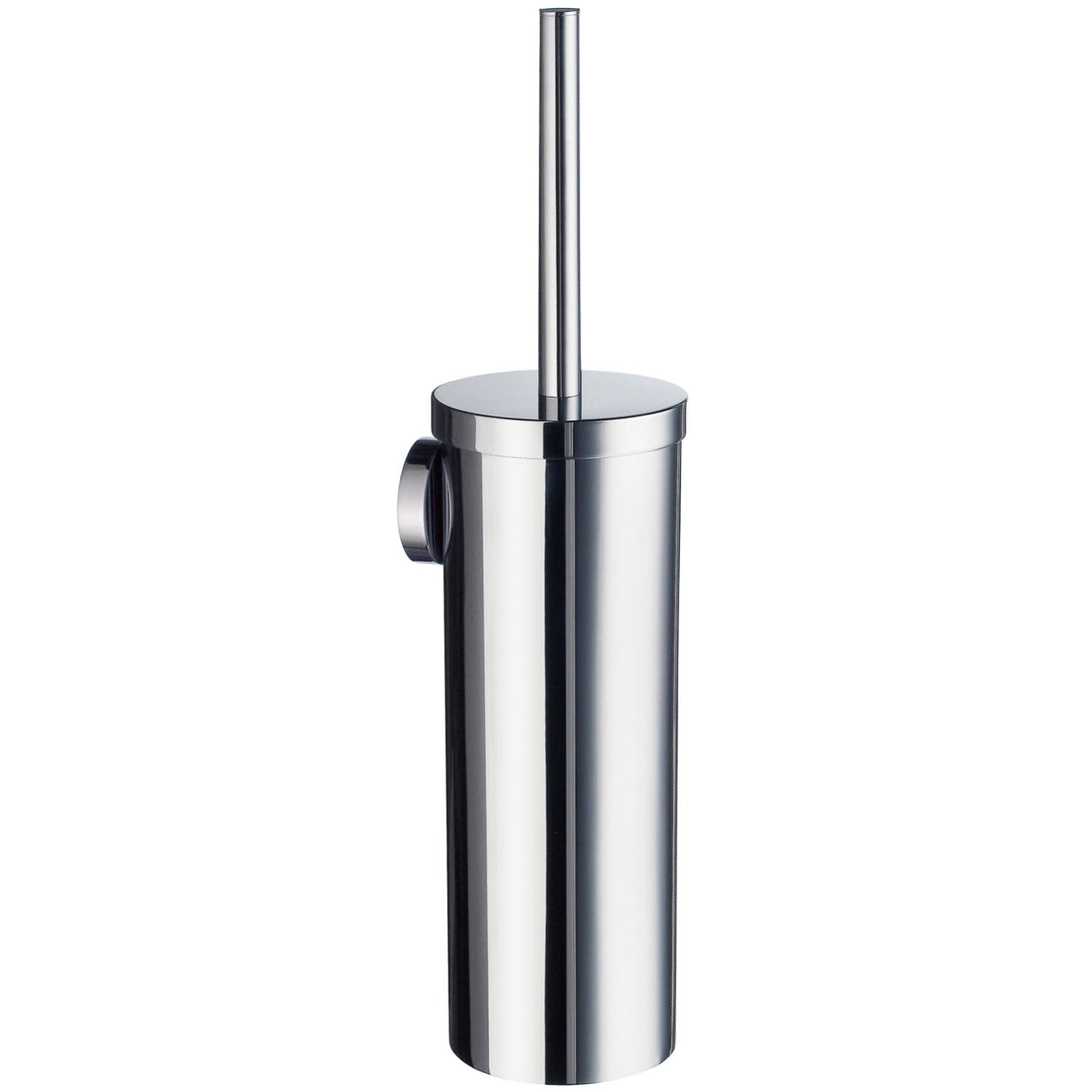 Smedbo Home Toilet Brush Wall Mounted Solid Brass Container in Polished Chrome