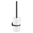 Smedbo Home Toilet Brush and Holder in Black