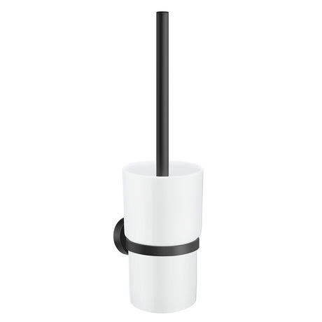 Smedbo Home Toilet Brush and Holder in Black