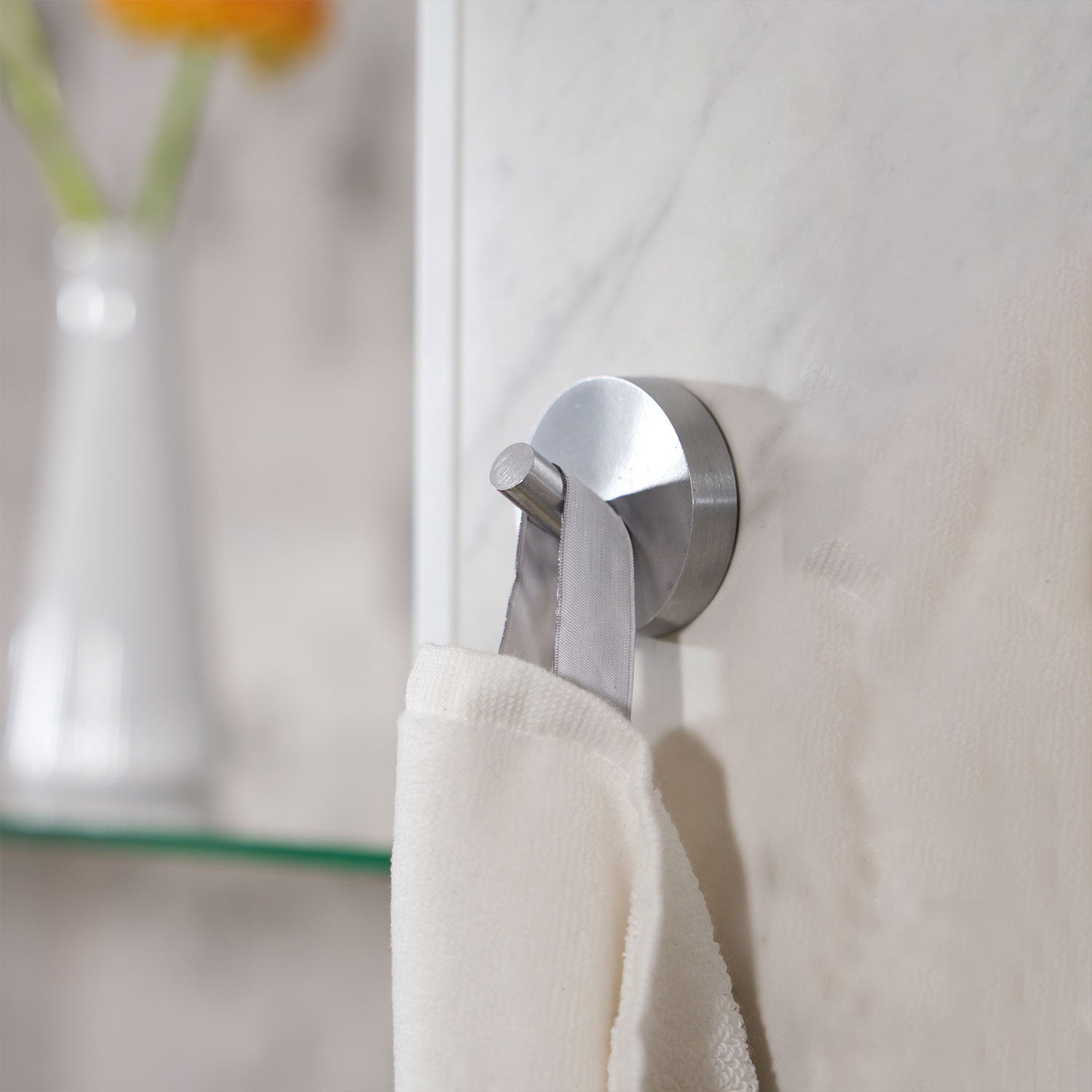Smedbo Home Towel Hook Brushed Chrome lifestyle
