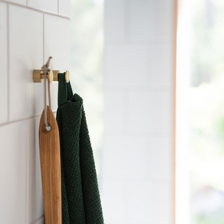 Smedbo Home Towel Hook Pair in Brushed Brass lifestyle 3