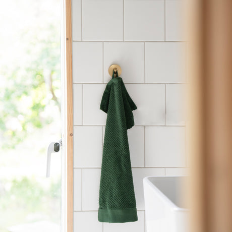 Smedbo Home Towel Hook in Brushed Brass lifestyle 