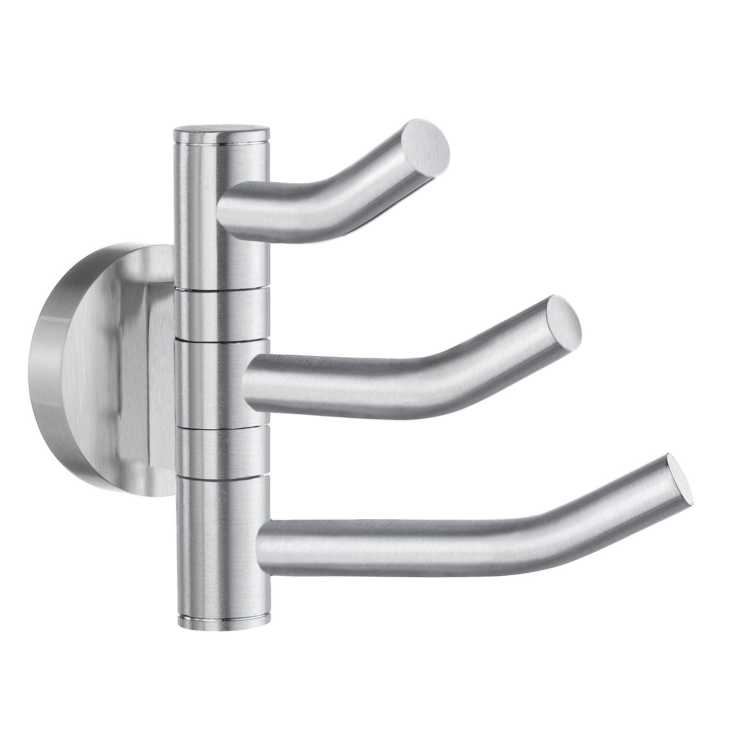 Smedbo Home Triple Hook Swing Arm in Brushed Chrome