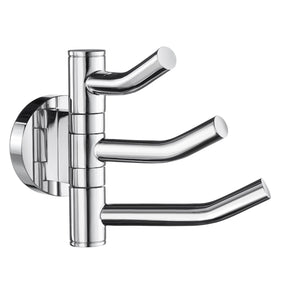 Smedbo Home Triple Hook Swing Arm in Polished Chrome