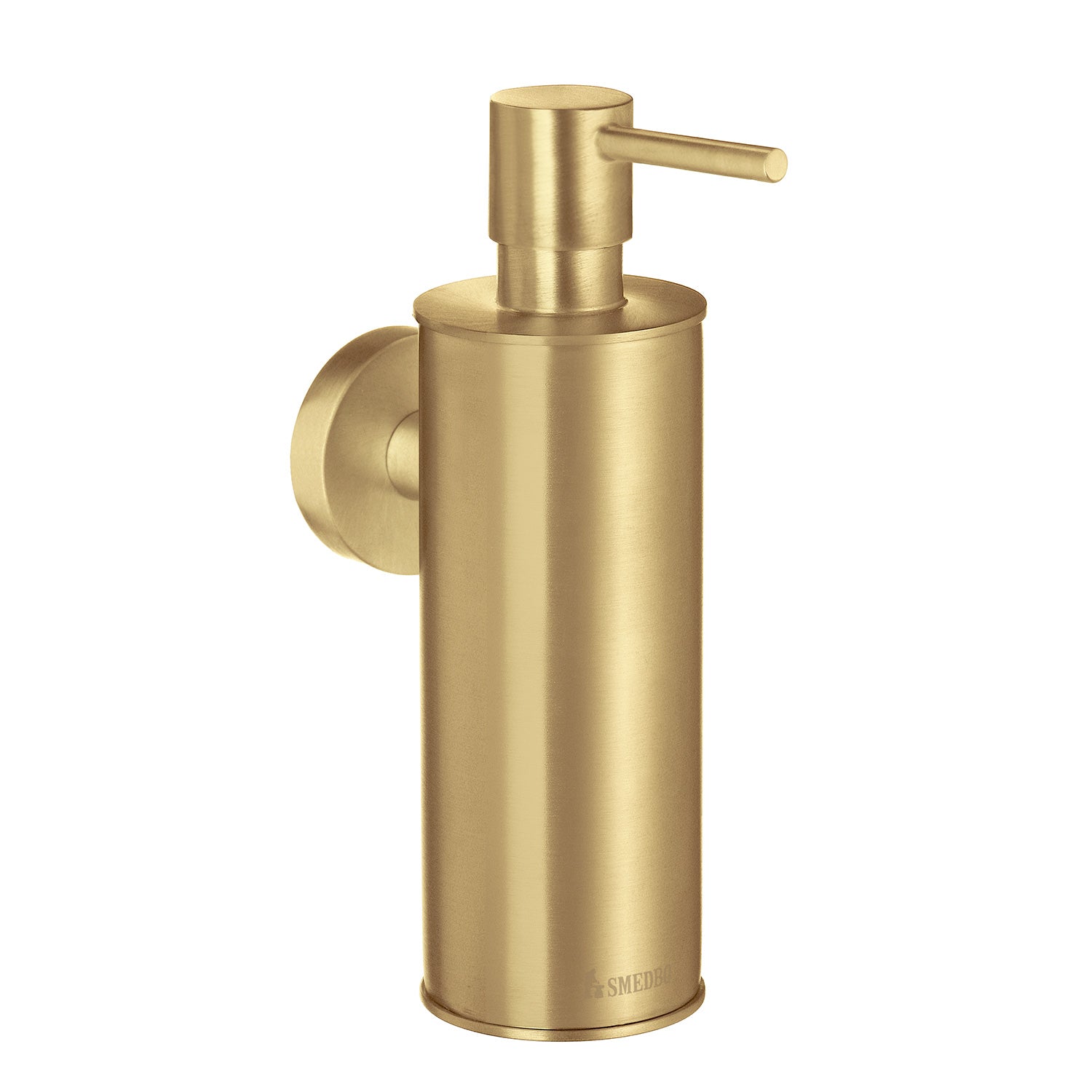 Smedbo Home Wall Mounted Soap Dispenser in Brushed Brass | Wall Mounted Accessory