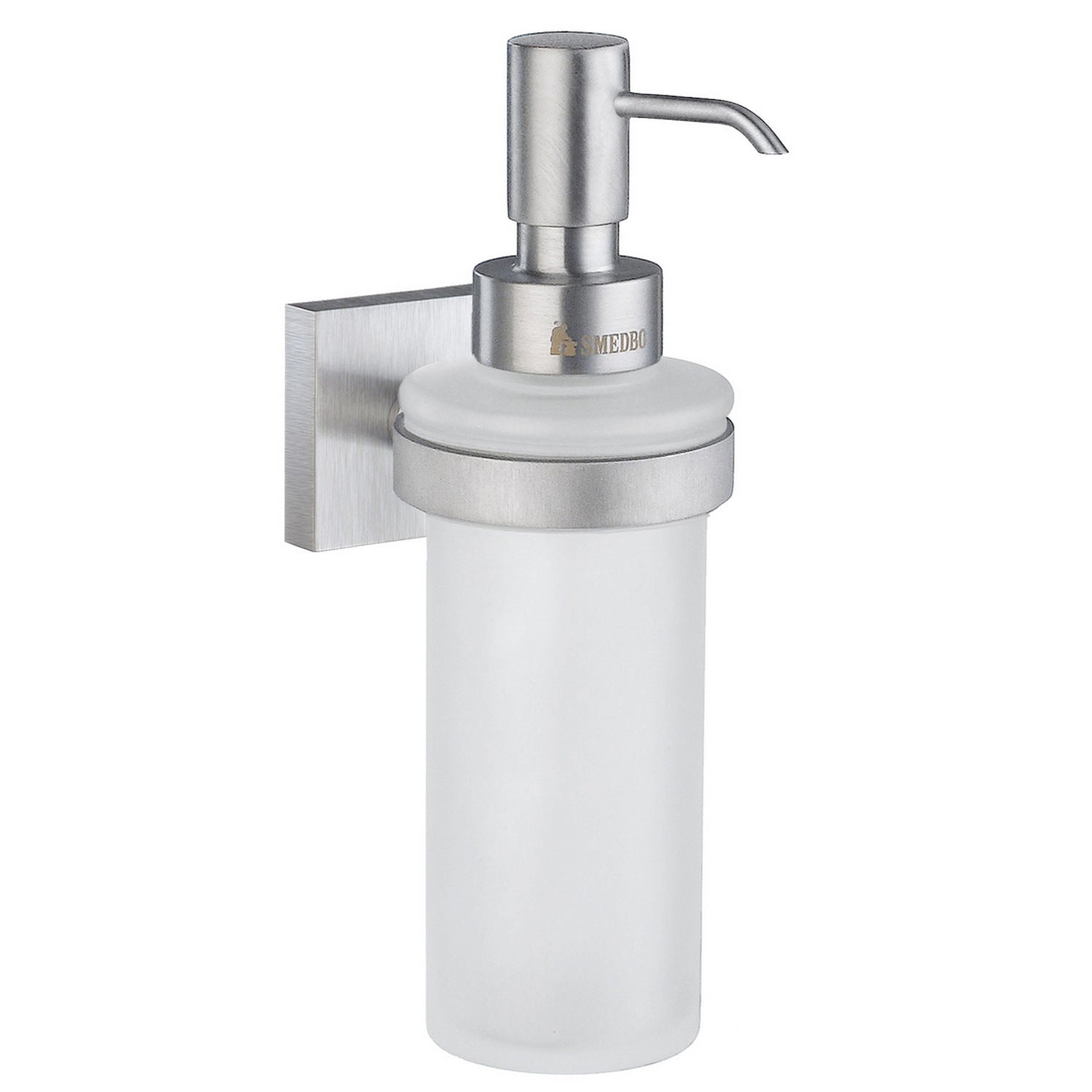 RS369 Smedbo House Brushed Chrome Wall Mounted Soap Dispenser