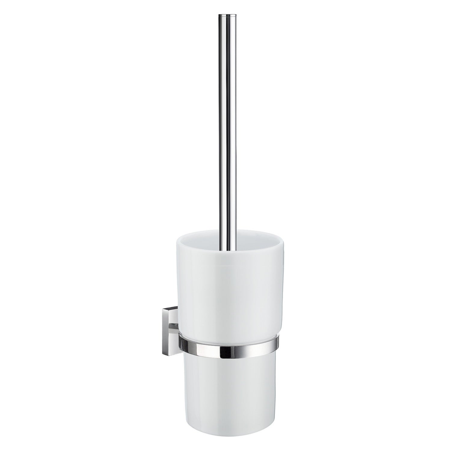 RK333P Smedbo House Chrome Toilet Brush and Porcelain Holder