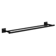 RB3364 Smedbo House Double Towel Rail in Black